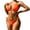 Orange, variant on NMMUED Padded Swimsuits for Women, Push Up Bikini, High Cut Bikini, Mid Rise Bikini Sets for Women, Black L