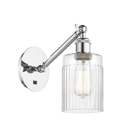317-1W-PC-G342-LED-Innovations Lighting-Caledonia - 1 Light Wall Sconce In Industrial Style-11.38 Inches Tall and 5.3 Inches Wide Polished Chrome