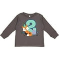 thumbnail image 3 of Inktastic Im 2 Years Old With Fox Boys or Girls Long Sleeve Toddler T-Shirt, 3 of 5