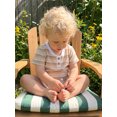 thumbnail image 4 of Cenuakty Toddler 6M 12M 18M 2T 3T 4T 5T Baby Boy Summer Outfit Casual Striped Button V Neck Short Sleeve Tops and Shorts 2 Pcs Set, 4 of 9