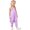 Violet, variante sur Combinaison Courte Élégante pour Filles, Design Imprimé, Tissu Confortable, Doux et Extensible, Tenue pour Tout-Petits et Bébés, Tenue de Jeu, Vêtement Décontracté d'Été pour