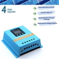 thumbnail image 2 of Controlador de carga solar ELUSH 100A MPPT 12-48V con doble USB, 2 of 7