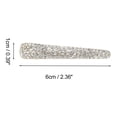 thumbnail image 4 of Unique Bargains 1 Pc Hair Clip Rhinestone Hair Clips Silver Tone White, 4 of 5