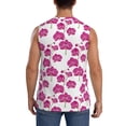 thumbnail image 4 of Goofa Orchids Flowers Printed Men's Sleeveless T-Shirt - Athletic Gym Workout Tank Top for Men - Moisture-Wicking, UPF 30+ Quick-Dry Muscle Tee-X-Large, 4 of 8