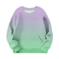 thumbnail image 3 of Erwazi Kids Athletic Sweatshirts with Pockets Boys Girls Casual Long Sleeve No Hoodies Sweatshirt Soft Warm Fall Winter Trendy Pullover Tops, 3 of 6
