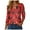 Z2-Red, variant on larppty 3/4 Length Sleeve Womens Tops V Neck Xmas T Shirts Dressy Casual Basic Tees 2025 (Light Blue, M)
