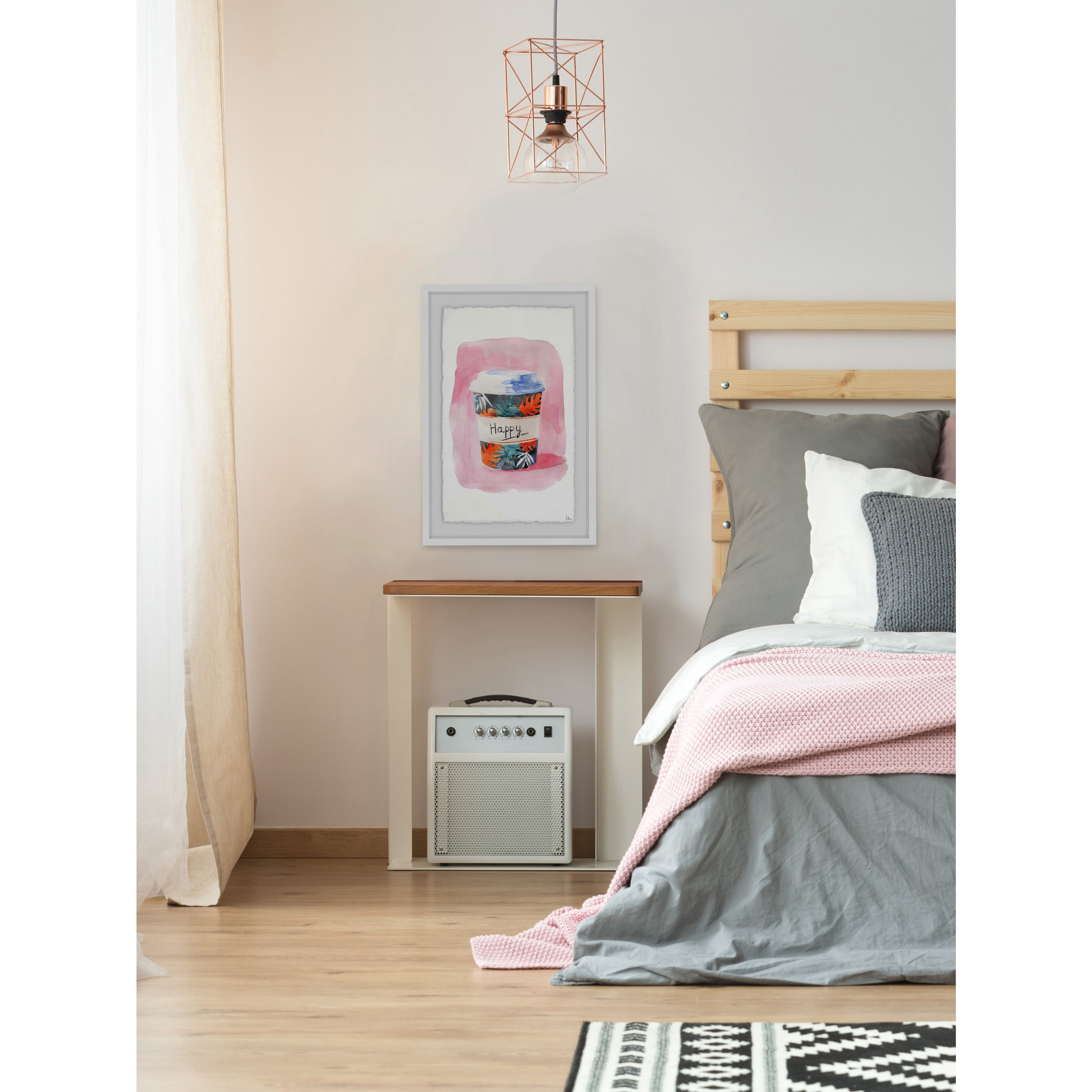 Nothing but Happy Framed Painting Print