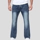 thumbnail image 4 of Ceisia Mens Fasion Navy Jeans Bootcut Relaxed Fit With Two Pockets L Gift, 4 of 9