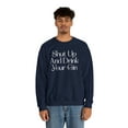 thumbnail image 3 of Funny "Shut Up And Drink Your Gin" Unisex Heavy Blend™ Crewneck Sweatshirt, 3 of 6