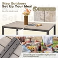 thumbnail image 5 of Homall 7 Piece Outdoor Dining Set for 6, Patio Table and Chairs Set with Textilene, Stackable Breathable Mesh Chairs, All-Weather Patio Furniture for Backyard Deck Poolside, Gray, 5 of 7