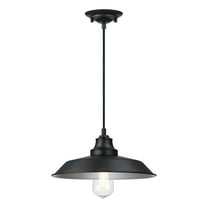 Westinghouse Iron Hill Pendant Matte Black Finish