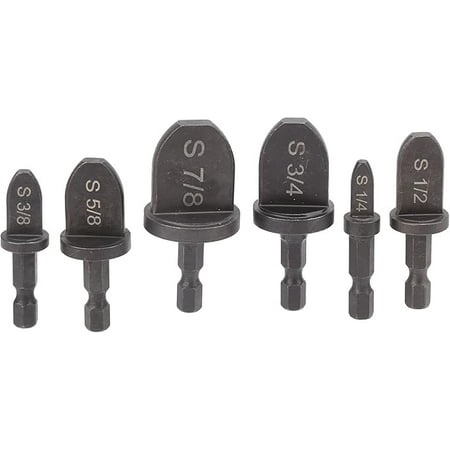 

Garosa 6Pcs Air Conditioner Copper Tube Expander for Drill Hex Handle Copper Pipe Swage Tool Set Manual Copper Pipe Flaring Tool with 7/8 3/8 1/2 5/8 3/4 Bits Bearing Steel