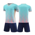 thumbnail image 2 of Leey-World Kids Clothes Boys 2 Piece Athletic Outfits Short Sleeve Sport T-shirt and Shorts Summer Casual Clothes for 6-12 Years Boys' Clothing Sets(I,13-14 Years), 2 of 3