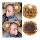 thumbnail image 1 of Extensión de cabello con cordón ajustable, moño afro y rastas sintéticas resistentes al calor para mujeres negras 27613, 1 of 5