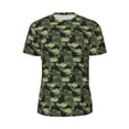 thumbnail image 6 of Rocae Camouflage Shark for Men's Mesh Quick-Dry Short Sleeve Workout T-Shirt,Mens Crew Neck Tee Lightweight Soft Classic T Shirts X-Small, 6 of 9
