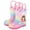 B, variant on Soft Sole Boots for Toddler Kids Rain Boots Lightweight Shoes for Rainy Days Rubber Cute Girls Printed with Easy On Handles for Puddle Splashing(B,3.5-4 Years)
