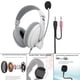 thumbnail image 3 of Auriculares supraaurales con cable de 3,5 de línea de Auriculares blanco jinwen Auriculares para juegos con cable, 3 of 8
