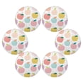 thumbnail image 7 of Round Plate Mat 15.4x15.4 Inchesx6 Placemat Table Mat Kitchen Mat Coffee Mat Fabric Thick, Strong Wear-Resistant, Heat Resistance Color Apple Cartoon1, 7 of 7