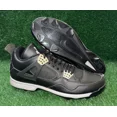 thumbnail image 1 of Ni - ke Ni - ke Jordan 4 Black White Oreo Metal Baseball Cleats Size 12 807710-010 New, 1 of 5