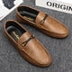 thumbnail image 5 of Zapatos de conducción casuales de cuero transpirables sin cordones de estilo coreano para hombre de primavera para hombre con suela suave para hombre, 5 of 5
