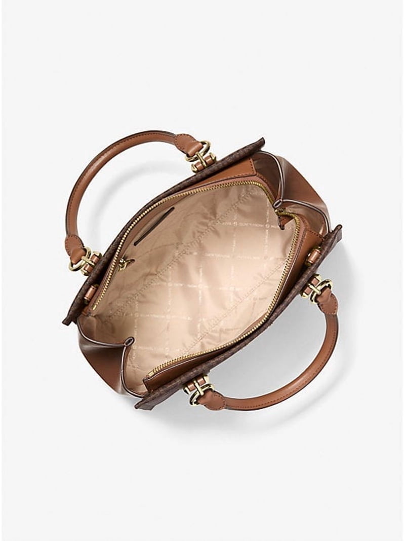Michael Kors Marilyn Medium Signature Logo Convertible Satchel Bag