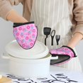 thumbnail image 6 of Pofeuu Donuts Print Thickened Mini Silicone Oven Mitts Heat Resistant, Rubber Oven Mitt Gloves, Finger Pinch Grips, Pot Holder, Silicone Potholder, 6 of 7