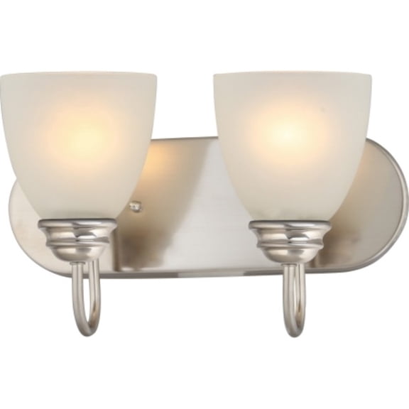 Volume Lighting V1982 Mari 2 Light 14" Wide Bathroom Vanity Light - Nickel