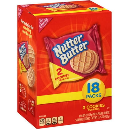 Nabisco Nutter Butter Peanut Butter Sandwich Cookies, 0 ...