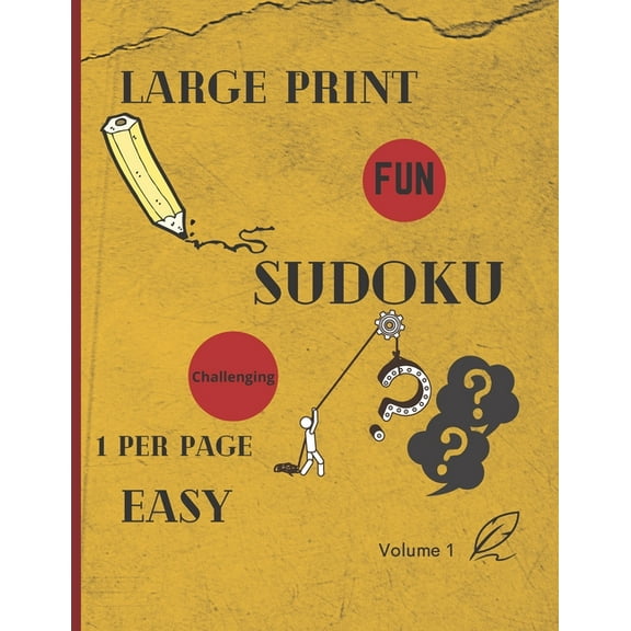 Large Print Sudoku 1 Per Page Easy: 288 EASY LARGE Print SUDOKU Puzzle Book For Adults and All Ages, Solutions Included , (Paperback)