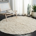 thumbnail image 3 of SAFAVIEH Collin Solid Plush Wool Shag Area Rug, Ivory, 8'6" x 11'6", 3 of 11