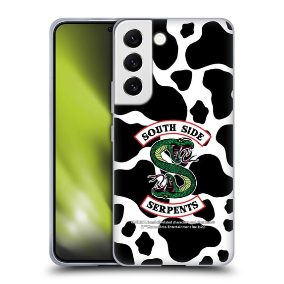 Head Case Designs Officially Licensed Riverdale South Side Serpents Cow Logo Soft Gel Case Compatible with Samsung Galaxy S22 5G