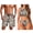 Brown Cow, variant on Tropical Fruit Hawaiian Matching Swimsuits for Couples Men’s Swim Trunks Board Shorts Quick Dry Bathing Suit Women's Bikini Swimsuits Triangle Bathing Suit Cheeky High Cut Swimwear