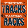 thumbnail image 2 of Finding Tracks Taking Racks Hunting Plus Size Crewneck Graphic Tee Shirt Brisco Brands 2X, 2 of 5