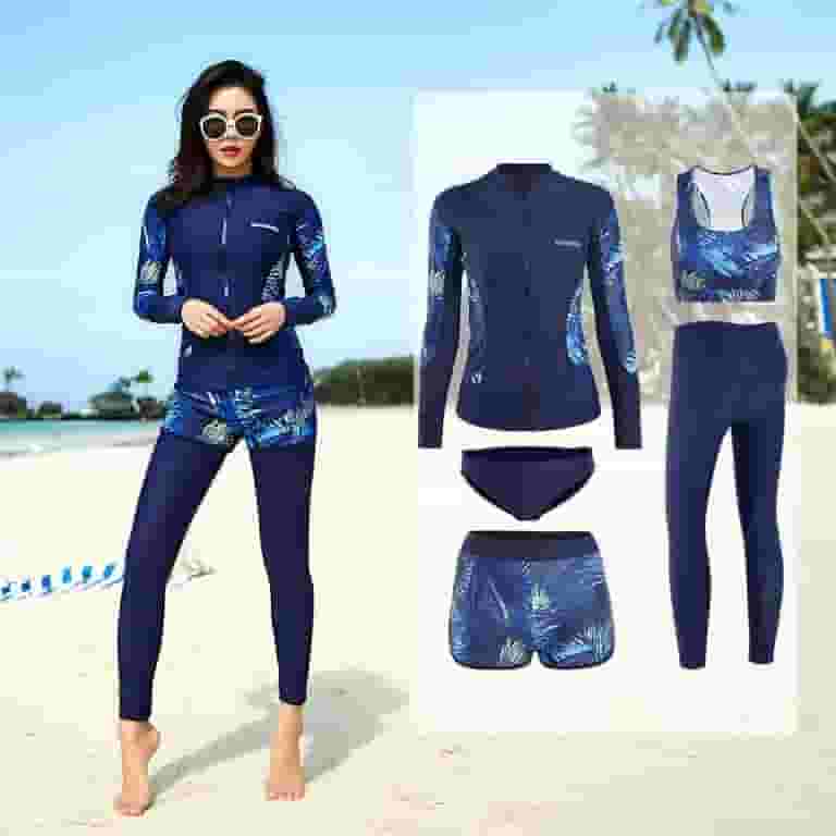 よく見る「芸能人が愛用 Men's 3pcs Full Set Rash Guard UV/SPF Quick Dry Swim Shirt+ Clothing