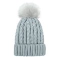 thumbnail image 5 of Yigetop Winter Beanie Womens Winter Knitted Beanie Hat with Faux Pom Warm Knit Cap Beanie Hats for Women Girls Winter Hat Grey One Size, 5 of 8