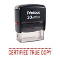 thumbnail image 2 of Printtoo CERTIFIED TRUE COPY Self Inking Rubber Stamp Office Stationary Custom Stamp-Red, 2 of 2