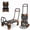 Orange, variant on 2-in-1 330 lbs Capacity Foldable Cart, Folding Hand Truck Convertible Dolly Cart with Retractable Truck/Dolly for Travel, Moving, Shopping, Office, Green