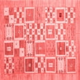 thumbnail image 1 of Ahgly Company Indoor Square Abstract Red Contemporary Area Rugs, 7' Square, 1 of 4