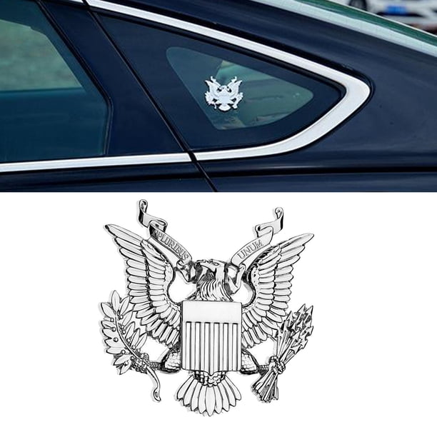 Etiqueta engomada de coche Yotijar Metal insignia de águila plata