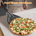 thumbnail image 3 of Pizza Turning Peel Pizza Turner Restaurant-Grade Aluminum Perforated Pizza Peel Metal Outdoor Pizza Oven Accessories, 3 of 9