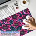 thumbnail image 4 of Long Mouse Pads for Desk,Pioneer Flower Floral Print Pattern Desk Mats on Top Of Desks, Desk Mouse Pad Extra Large with 3mm Non-Slip Base and Stitched Edge for Gaming,Office,Work,Home 31.5"x11.8", 4 of 6
