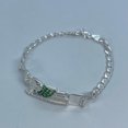 thumbnail image 3 of JOYARIS Pulsera Chica San Judas Tadeo Esclava Plata Ley 925 Zirconia Talla Largo/Ancho: 19.5 cm x 5 mm PT-0000199, 3 of 3