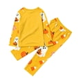 thumbnail image 6 of Halloween Pajamas Family Matching Set - 2 piece Ghost Pumpkin Print Long Sleeve Top & Pants Loungewear,Halloween Pajamas for Family Matching Sets & Xmas for 130 Pjs, 6 of 7