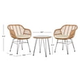thumbnail image 5 of Safavieh Alton 3 Piece Outdoor Contemporary Lounge Set with Cushion, 5 of 11
