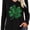 26195 Black, variant on Womens Long Sleeve V Neck T-Shirts St Patrick's Day Graphic Tees Tops