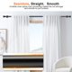 thumbnail image 5 of Barra de cortina Gogrinliv de 3 a 4,3 m, ajustable, de metal negro, 5 of 9