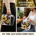 thumbnail image 6 of HELLHERO Polyester Fabric Bible Cover Case with Easy to Carry, Sunflower Cow-patterned Portable Machine Washable Bible Carrier Tote Bag for Scripture Study, 6 of 9
