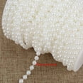 thumbnail image 4 of Perles de Fil de Perle Perle Guirlande Processus de Broyage Abs Imitation Perle Brillant Fil de Perle pour Décorer la Fenêtre de Mariage, 4 of 8