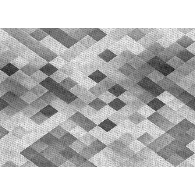 Ahgly Company Machine Washable Indoor Rectangle Transitional Platinum Gray Area Rugs, 2' x 5'