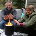 thumbnail image 6 of Sunnydaze 9.5" Round Wood-Burning Black Finish Steel Tabletop Smokeless Fire Pit, 6 of 10